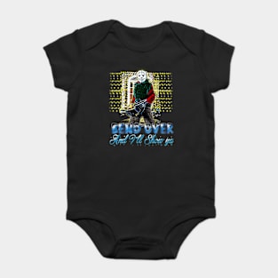 Bend Over and I'll Show Ya T-Shirt - A Playful Twist on Classic Comedy Baby Bodysuit